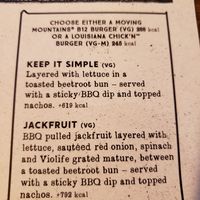 Duke of Somerset menu page at Duke Of Somerset in East London