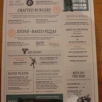 Vegan Menu at Duke Of Somerset in East London