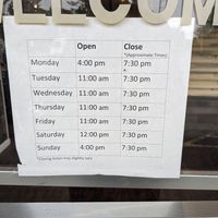 Went on a Monday in June 2023. Dine in stopped seating at 6:30. at Thai Carrot in Aberdeen