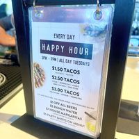 Happy hour menu   at OMG Tacos - Richardson in Richardson