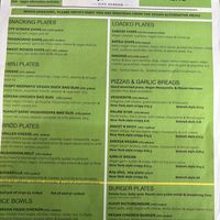 The vegan menu October 2025  at City Screen Picturehouse in York