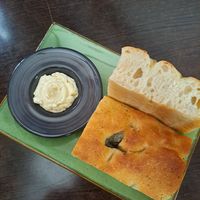Focaccia with bourbon butter at Hail Lilith  in Footscray