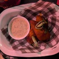 Chikn wings $1 each on Thursdays: got the last 3, SO good! amazing texture, amazing ranch sauce at Hail Lilith  in Footscray
