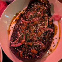 Roasted korean eggplant $17: ok, the coconutty yoghurt came through but not the gochujang at Hail Lilith  in Footscray