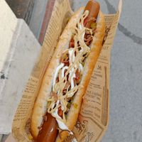 Hot Dog at Eh Wurst Vegane Würstelbar in Vienna