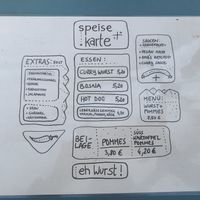 Menu at Eh Wurst Vegane Würstelbar in Vienna