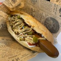 Hot Dog at Eh Wurst Vegane Würstelbar in Vienna