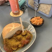 Currywurst  at Eh Wurst Vegane Würstelbar in Vienna