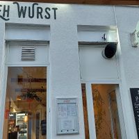 The restaurant from outside at Eh Wurst Vegane Würstelbar in Vienna