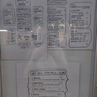 The menu at Eh Wurst Vegane Würstelbar in Vienna