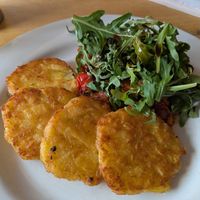 Veganes Kartoffelrösti at Neckarmüller in Tubingen
