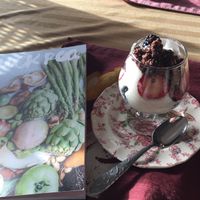 Breakfast parfait!  at Red Robin Song Guest House in West Lebanon