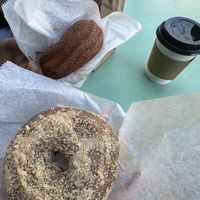 Cake donut and French toast donut   at Dun-Well Doughnuts in Brooklyn