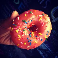 vegan doughnut at Dun-Well Doughnuts in Brooklyn