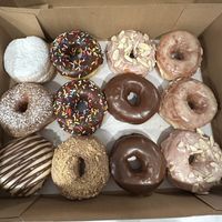 Dozen donuts   at Dun-Well Doughnuts in Brooklyn