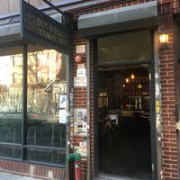 the entrance to heaven at Dun-Well Doughnuts in Brooklyn