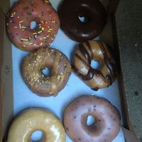 can't pick just one! at Dun-Well Doughnuts in Brooklyn