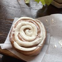 Cinnamon roll doughnut   at Dun-Well Doughnuts in Brooklyn