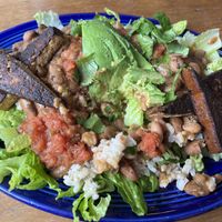 Bellyful bowl right after I dove into it!   at Rosetta's Kitchen in Asheville