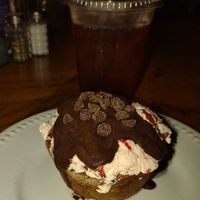 Strawberry cupcake! at Rosetta's Kitchen in Asheville