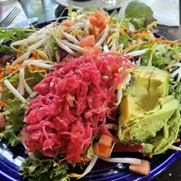 Salad without the tofu    at Rosetta's Kitchen in Asheville