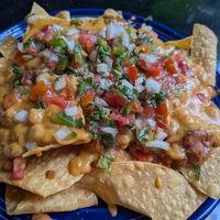 Nacho platter at Rosetta's Kitchen in Asheville