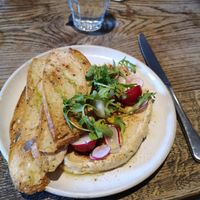 Whipped chick pea and tahini. at The Wheatsheaf Inn in Cheltenham