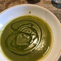 Leek and potato soup at The Wheatsheaf Inn in Cheltenham