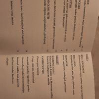 Menu at Konijnenvoer in Arnhem