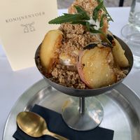 Deze Peaches and Cream was een heerlijke zoete afsluiter  at Konijnenvoer in Arnhem