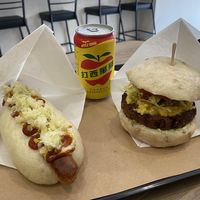 New York bao and Tofumeji bao.  at Bao Story Vegan in Sao Paulo
