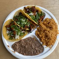 Al pastor tacos  at Rojos Mexican Food in Seattle