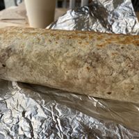 Grilled burrito (outside)  at Rojos Mexican Food in Seattle