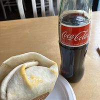 Cremosa burrito with chick'n  at Rojos Mexican Food in Seattle