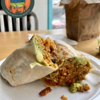 Avocado Burrito (asada or satan)  at Rojos Mexican Food in Seattle