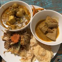 Kari, jackfruit curry, gado gado   at Wajan in Portland