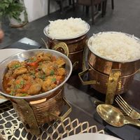 Great amount of food  at Indian Sabor in Calella