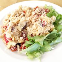 Cous cous at Humus Bio Bakery Bistrot in Parma