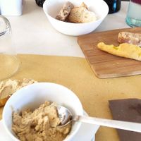 Hummus at Humus Bio Bakery Bistrot in Parma