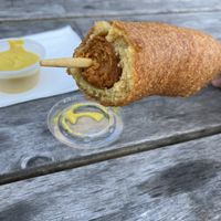 Corn dog  at Underdog in San Diego