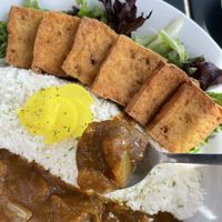 Vegan Japanese curry  at Y93 Sushi Crave in Calgary