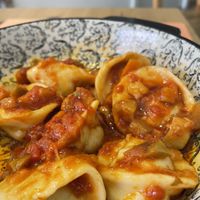 Vegan ravioli with caponata sauce (vegan)  at Localino in Oristano