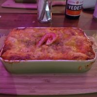 Hot lasagne at Sprout in Bruges