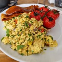 Tofu scramble on sourdough. at Malt Cafe in Worthing