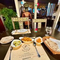 Ordered the Roti & Aloo gobi (side dishes free)  at Namaste Haeundae in Busan