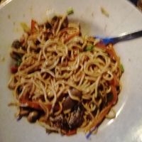 Vegetable noodles at Maki Inn in Cirali