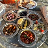 Mezze plate   at Motif Restaurant in Fethiye