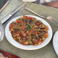 Eggplant salad   at Motif Restaurant in Fethiye