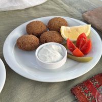 Falafel - did not eat yoghurt dip  at Motif Restaurant in Fethiye