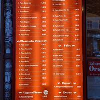 Menu. at Oregano Pizza Imbiss in Berlin
